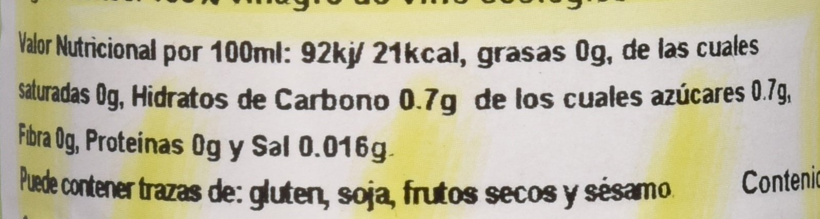 Bionsan Vinagre de Vino Blanco Ecológico - 1000 ml