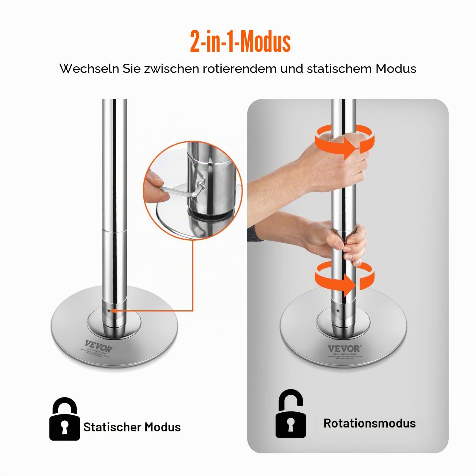 VEVOR Professionelle Tanzstange, Pole Dance