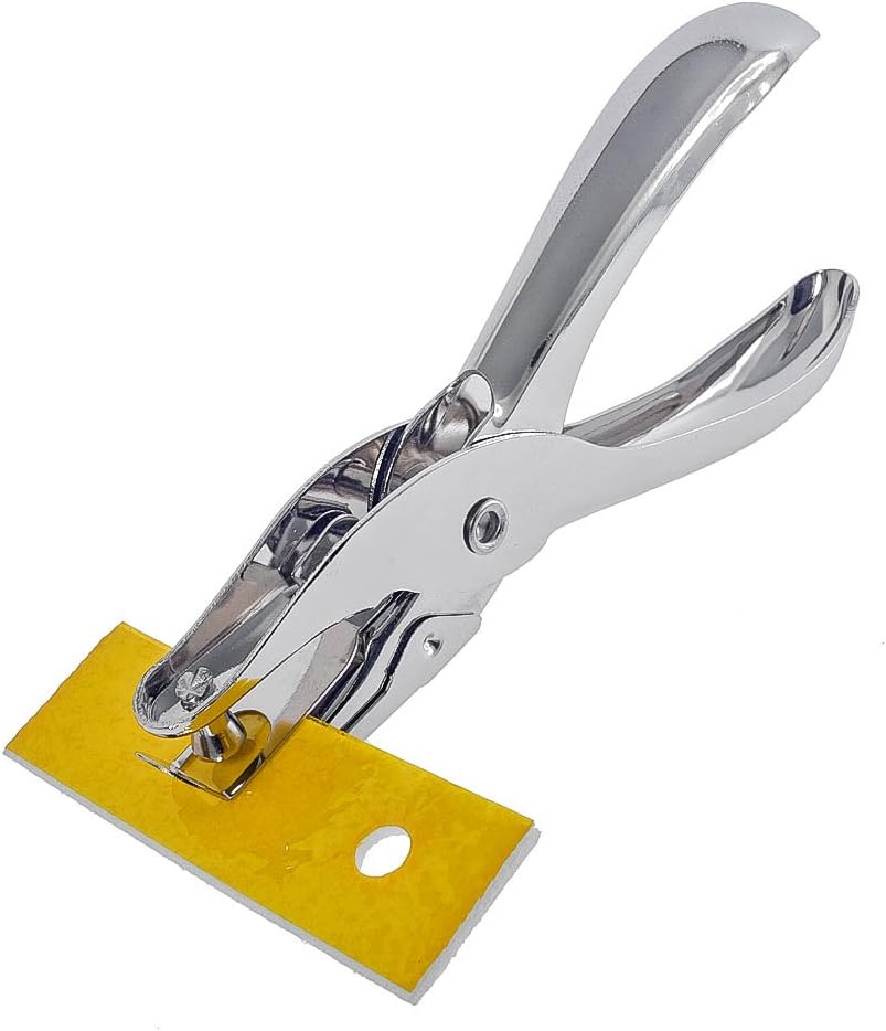 WAHHING Metal 1/4" Single Round Hole Punch Hand Tool for 3D Printer Quick and Easy Holes in Heating Block Cotton, hotend Nozzle Heat Insulation