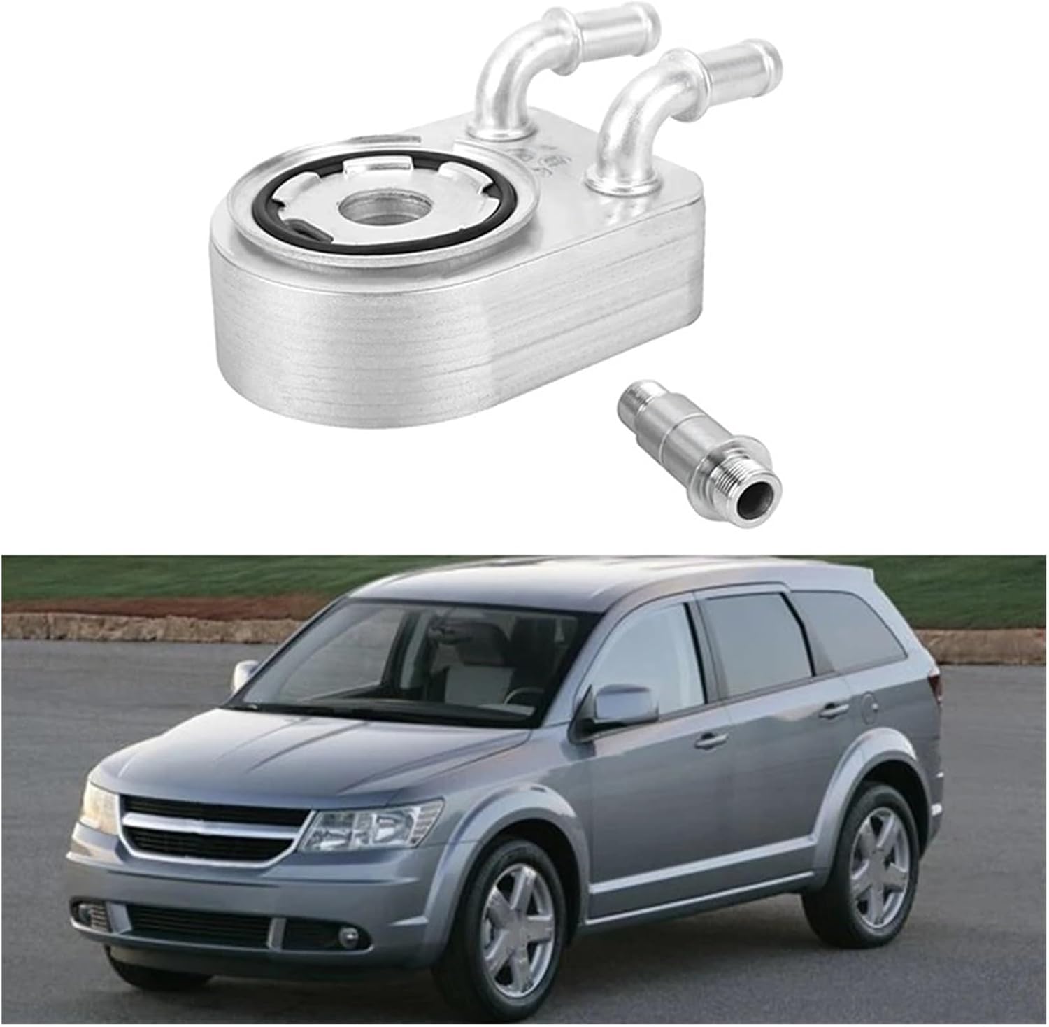 Compatible with Dodge Journey Compatible with Jeep Compass Compatible with Chrysler Sebring 200 Engine Oil Cooler Replacement Parts 4884757AE