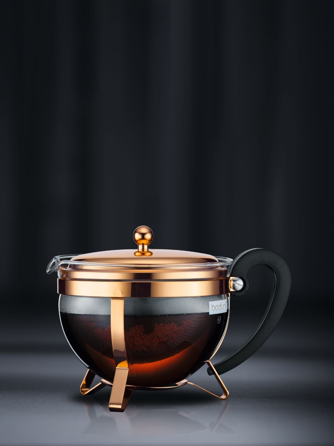 Bodum Chambord Classic Sugar And Creamer Set, 2pcs, Glass, Copper