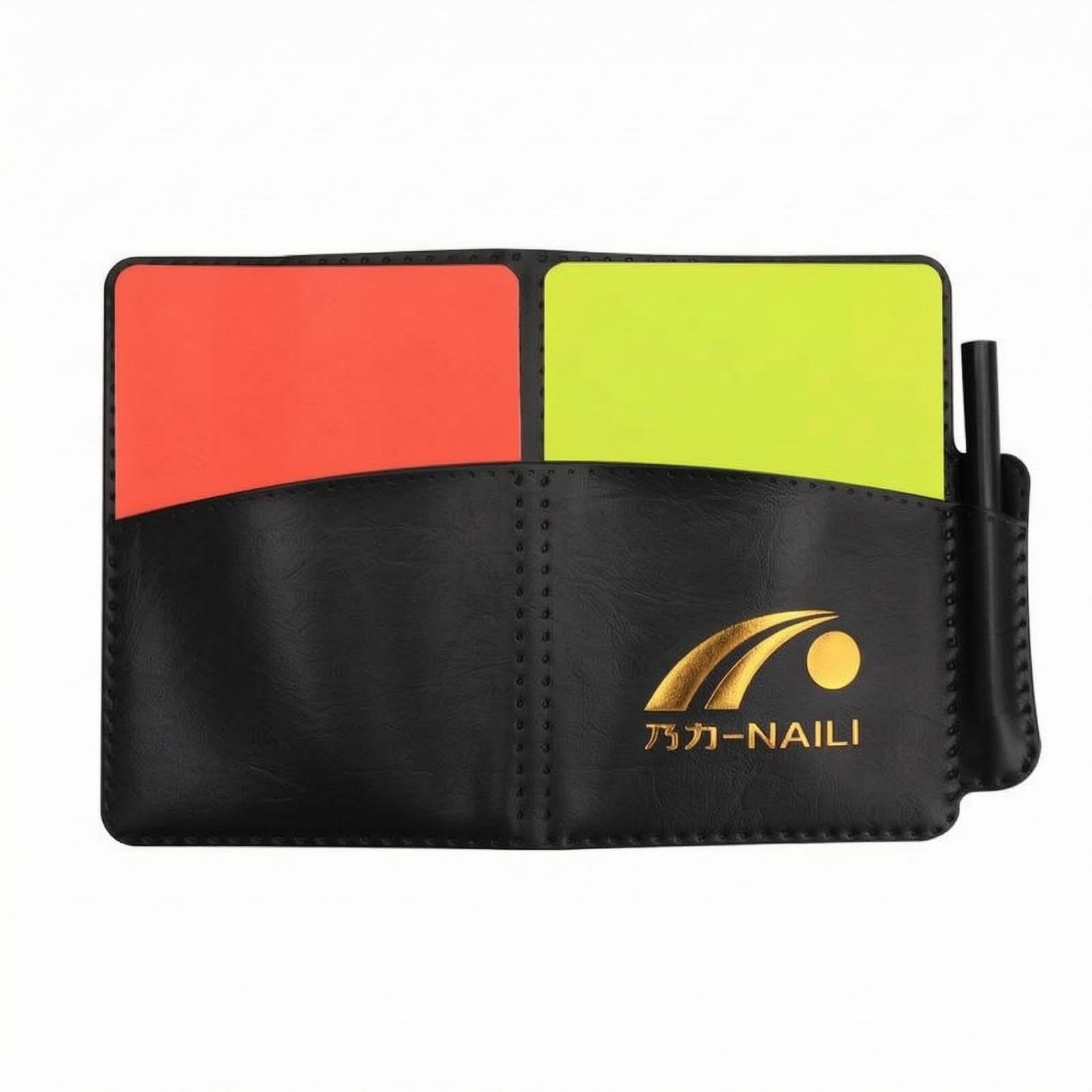 Referee Card Notebook PU Leather Soccer Referee Cards Fold-Over Design Red Yellow Cards for Football Referees, Game Note-Taking-picture-27
