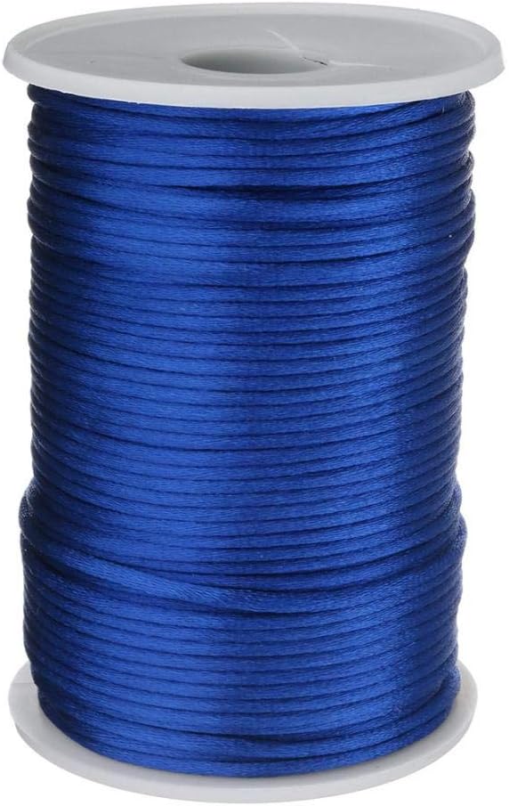 100 Yards/Roll Braided Nylon Cord 2mm Different Color for Aluminum Blind Shade, Gardening Plant and Crafts (Ultramarine)