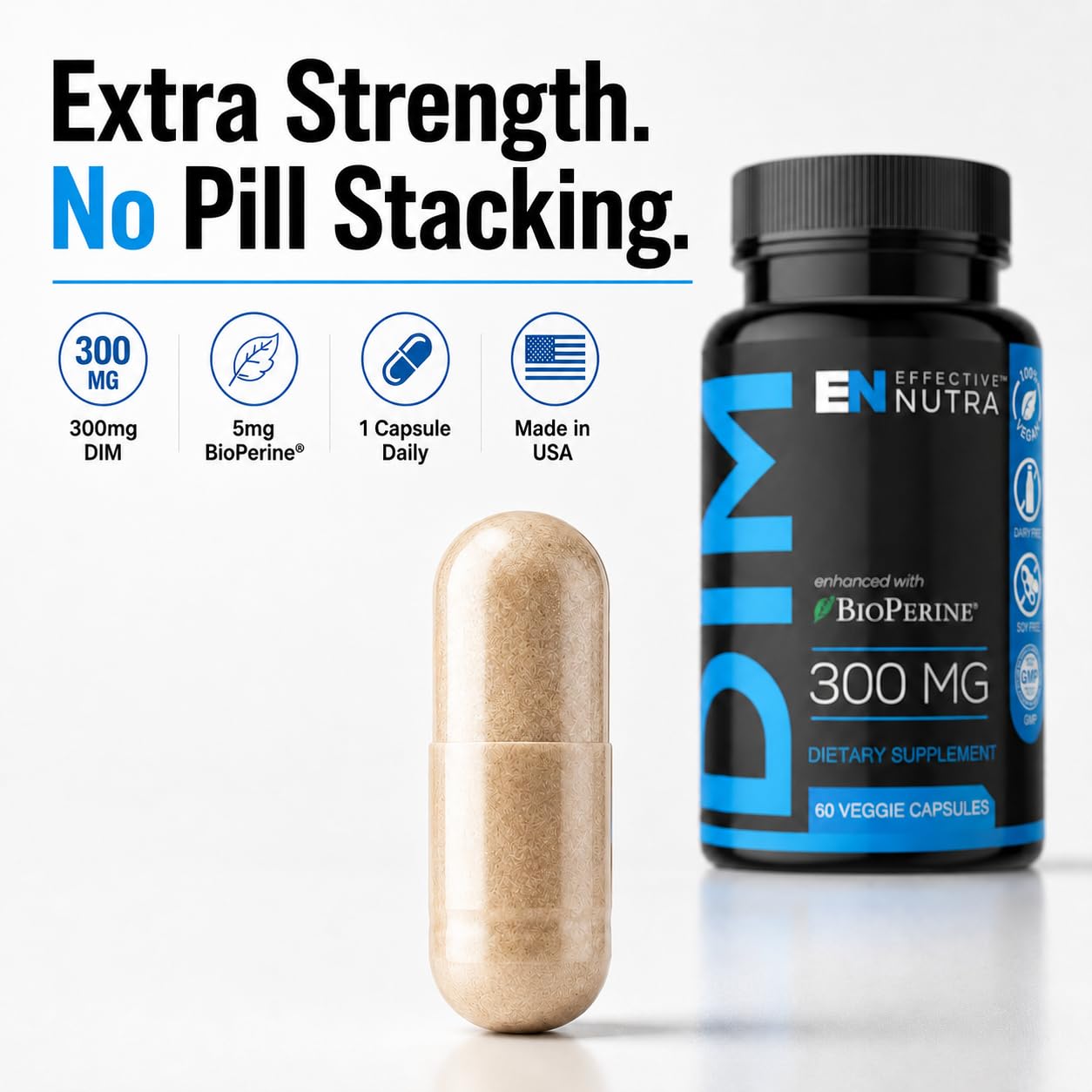Effective Nutra DIM Supplement 300 mg with BioPerine, 120 Count (2-Pack) — Amazon image 3