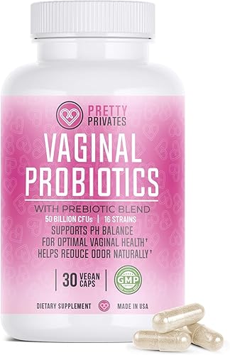 Probióticos vaginales femeninos para mujeres, equilibrio de pH con prebióticos y mezcla de lactobacillus, probióticos para mujer para la salud