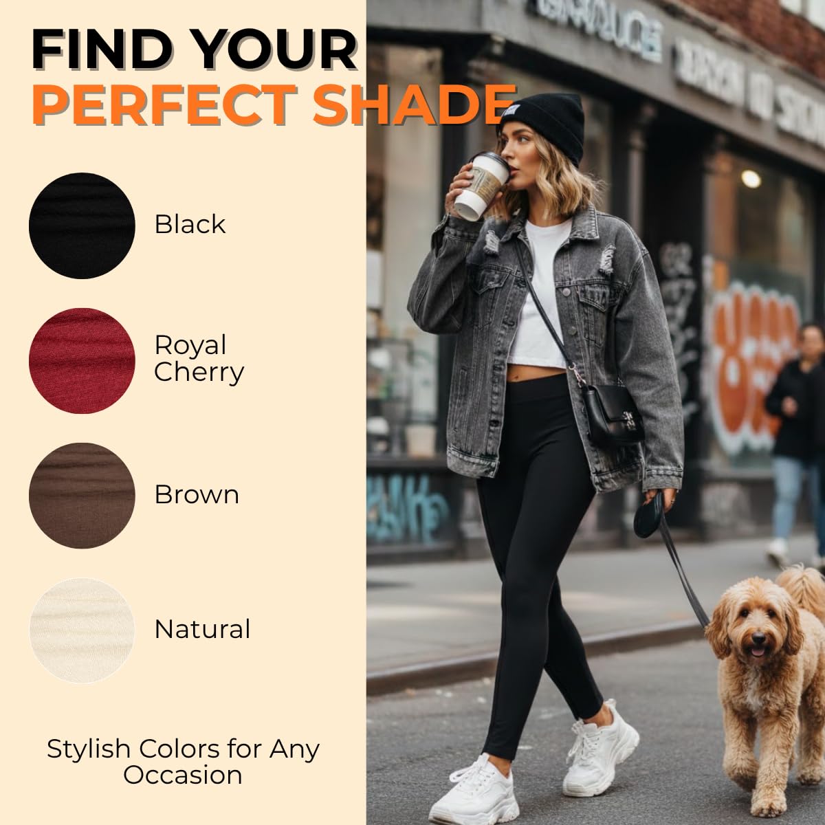 menique Leggings termici da donna in 100% merino, 250 g/m², spessi e caldi, a vita alta, controllo della pancia, termici invernali da donna per allenamento, escursionismo, yoga e uso quotidiano