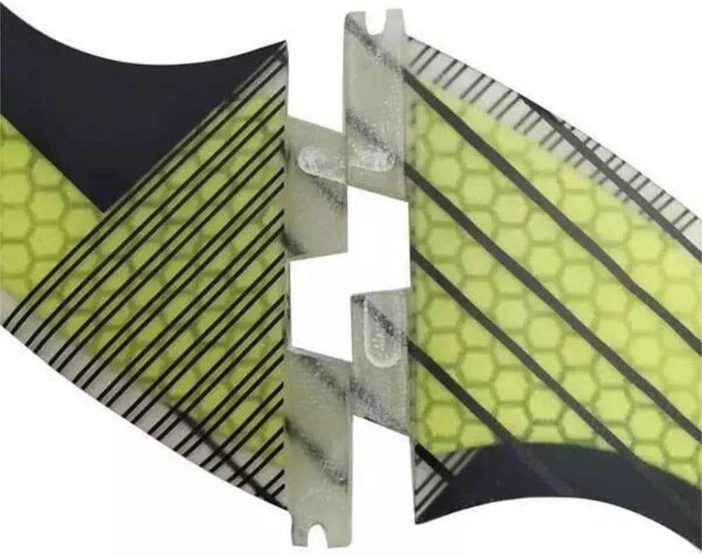 Fiberglass+Honeycomb Surfboard Fin (3) Glass Flex Thruster Surf Fin Style G5 - Tri Fin Thruster Set Surfboard fins Size M Size fins