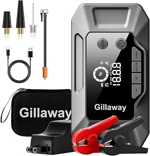 Q11 4500A Car Jump Starter with Air Compressor Combo 150PSI, Portable Car Battery Jump Starter Battery Pack (10L Gas/8.0L Diesel), ChargerTire Inflator LED Light