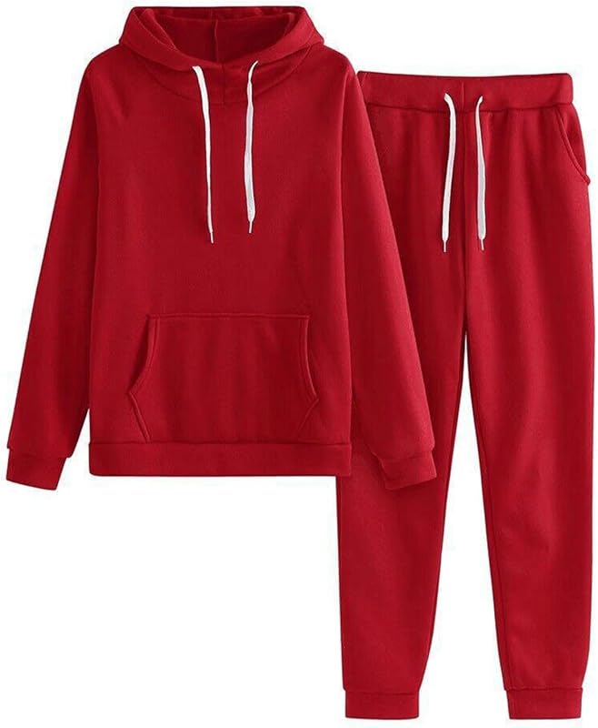 Nantdog Jogger Sets for Women 2 Piece Lounge Sets Fall Sweatshirt Sets Outfits Matching Sweatsuits T