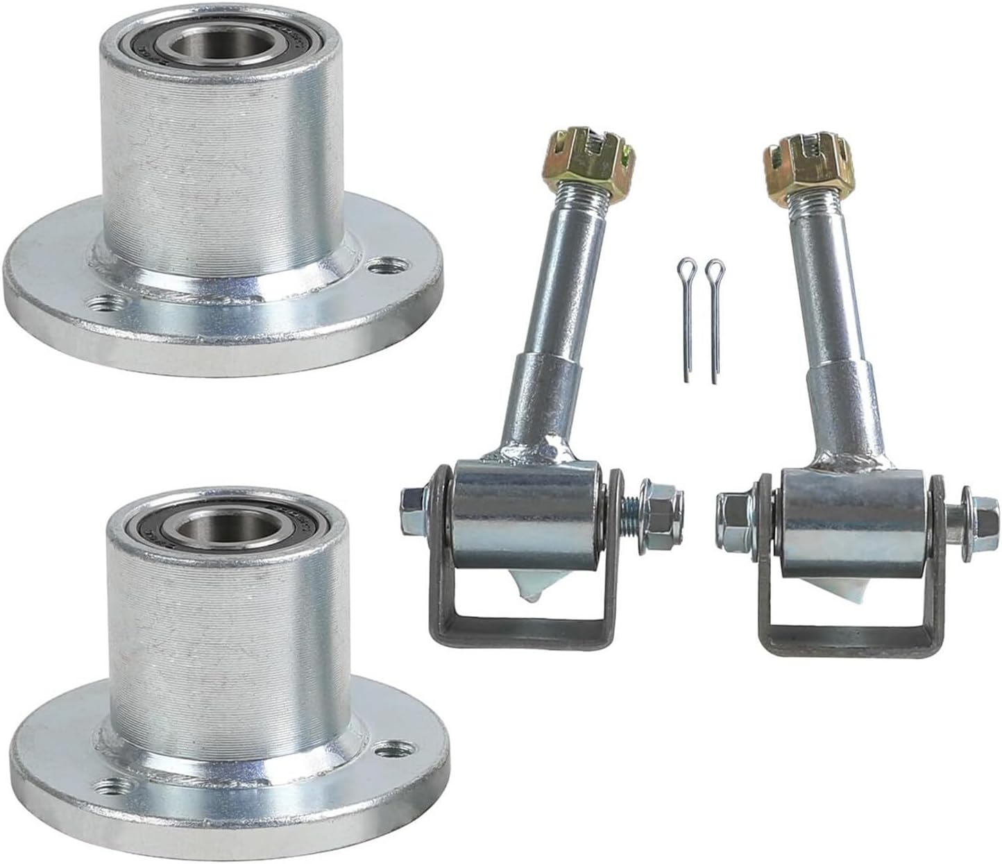 Ront Wheel Hubs 17mm 3 Stud Front Wheel Hub for Go Kart Drift Trike ATV Quad Buggy(Hub+Steering Spindle)