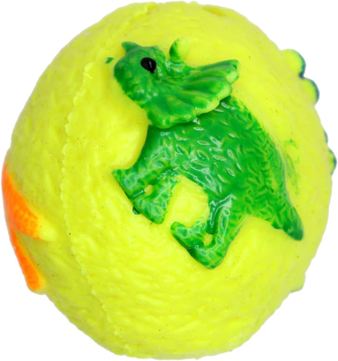 WIZME Set of 2 Dinosaur Egg Shape Stress Reliever Toys Decompress Squishy Squeeze Egg Ball Dinosaur Toy for Kids and Adults Stress Toys Pack of 1