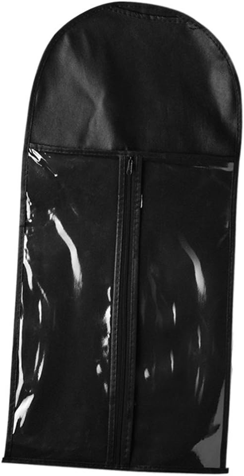 Pack of 10 Hair Extensions Storage Bag Wig Carrier Holder Case Dustproof Pouch Beauty Hair Salon Organizer for Daily Use & Travel (Black)