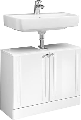 Pelipal Waschbeckenunterschrank Quickset 955 in Weiß Hochglanz, 65 cm breit | Waschbeckenschrank ohne Waschbecken mit 2 Türen