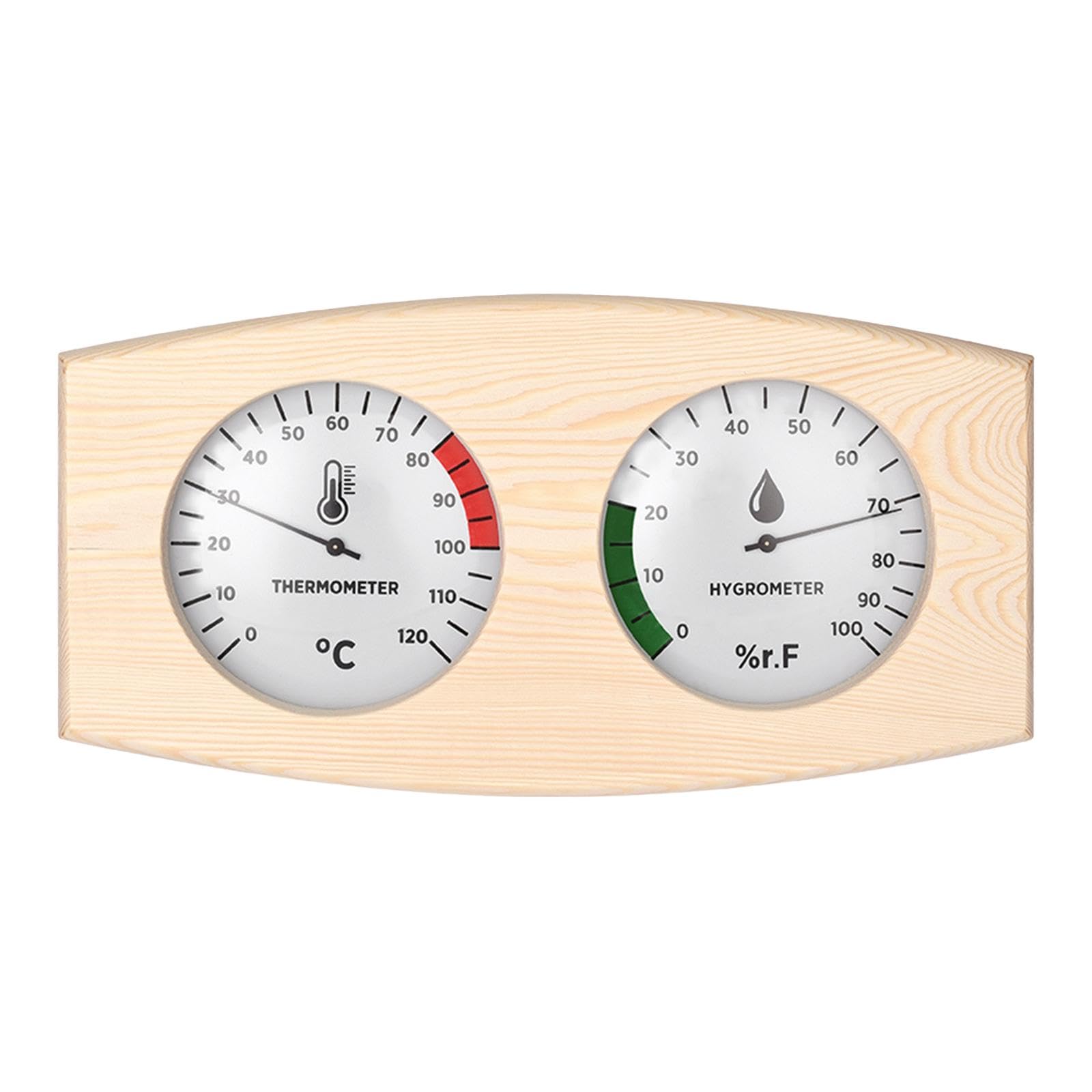Termometro per Sauna, Igrometro, Igrotermografo Professionale 0-100, umidità, Misuratore di Temperatura E umidità 2 in 1 per Hotel