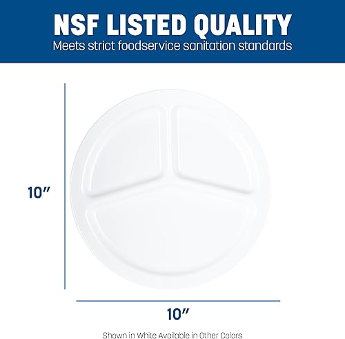 Miniatura 3 de Carlisle - Kingline - Platos de melamina., Blanco, 48