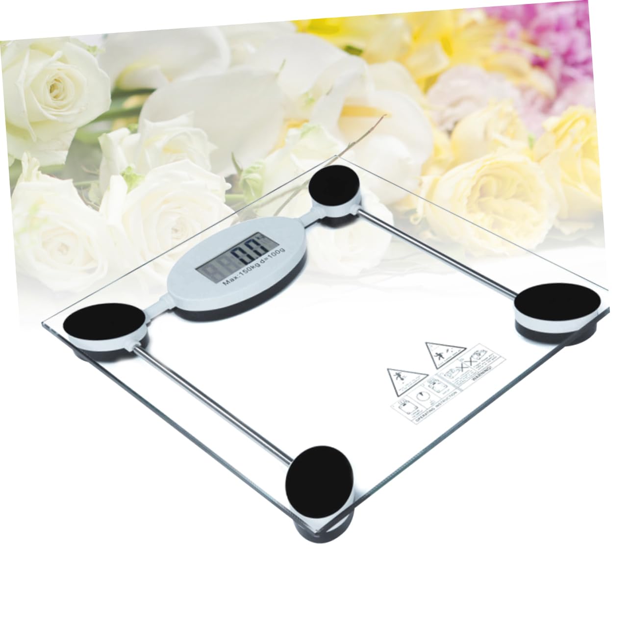 Digitalper Peso Corporeo Vetro Temperato con Display LCD Precisione Design Elegante e Portatilper Uso per Regali e