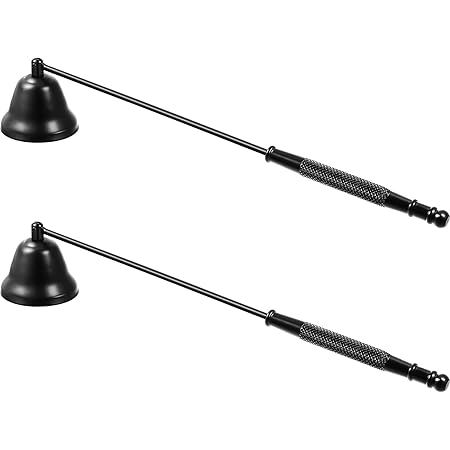 MUXSAM 4-teiliges Kerzenzubehör-Set – Kerzenlöscher, -haken & -schere Aus Edelstahl, Schwarz
