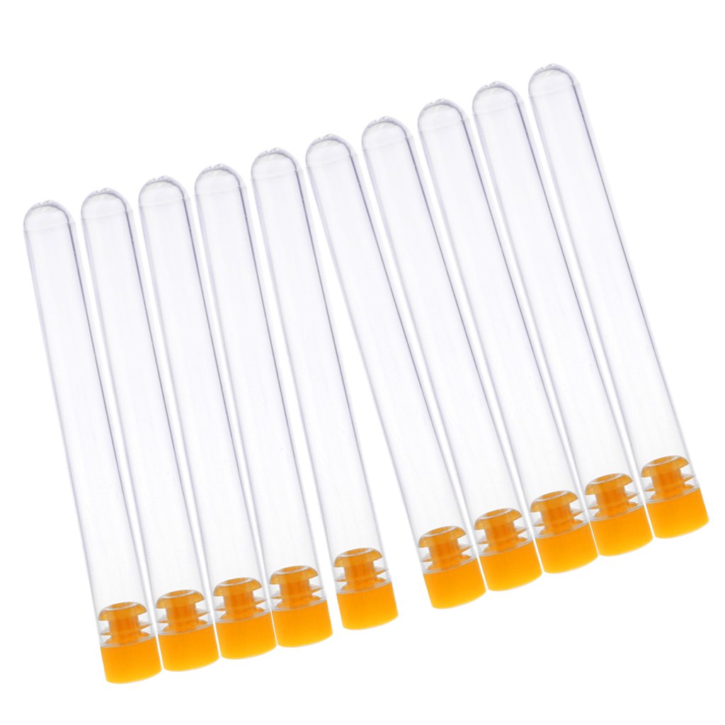 Phenovo 10 Pieces Orange Felting Sewing Needles Container Sewing