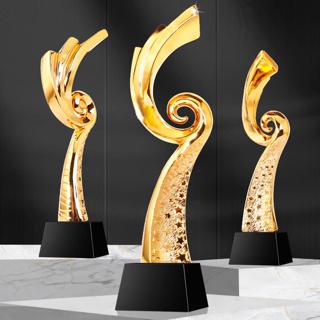 Trofeos, medallas y premios Dorado de Alta Gama Premios del Concurso de diseño Innovador Honor del Campeonato de Vacaciones de la Empresa Escolar. Letras Gratis