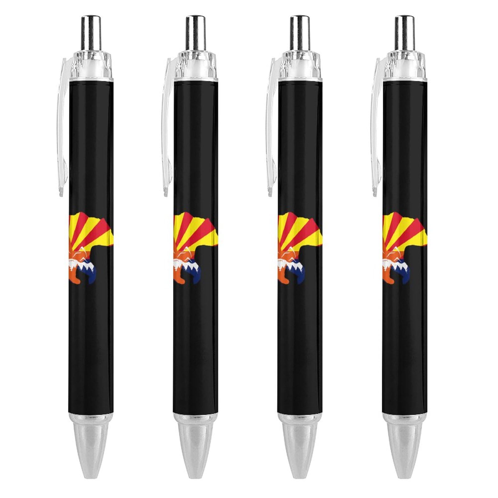 Arizona State Flag Bear Mountain Ballpoint Pens Retractable Comfortable Writing Pens Gift for Office Supplies