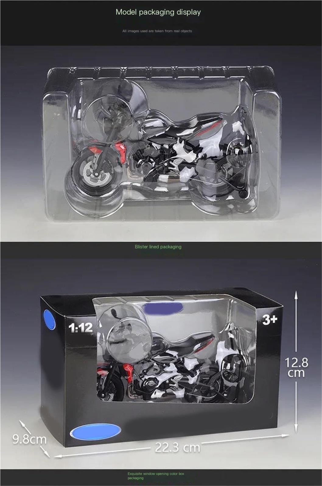 Modelo De Motocicleta Aleación A Escala 1:12 para Triumph Trident 660 Maqueta Juguete Regalo