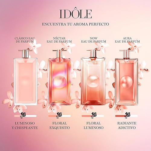 Miniatura 6 de Lancôme Idôle Aura Eau de Parfum  Fragancia de larga duración con notas de rosa, jazmín y vainilla salada  Perfume Sunny & Floral para mujer  0.85