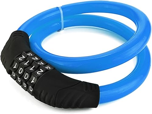Miniatura 5 de Sanwo - Candado de seguridad para bicicleta de 4 dígitos con combinación de bloqueo. 2 pies x 12 pulgada