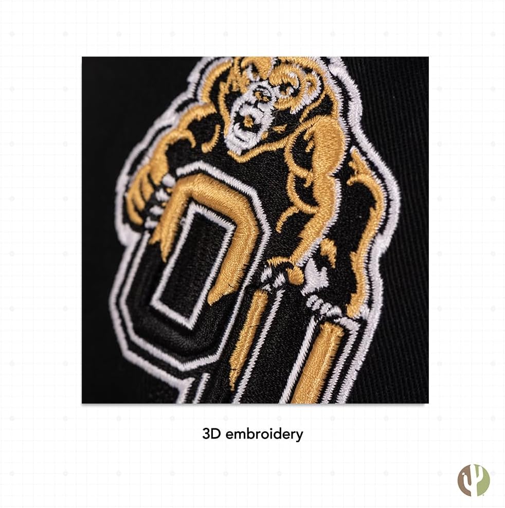 Desert Cactus Oakland University Baseball Hat OU Golden Grizzlies Brimmed Embroidered Cap Adjustable Cloth Strap Adult (Style A) - Image 5