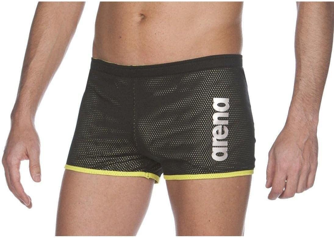 ARENA Square Cut Drag Suit Swim Training Aid, Black, Medium