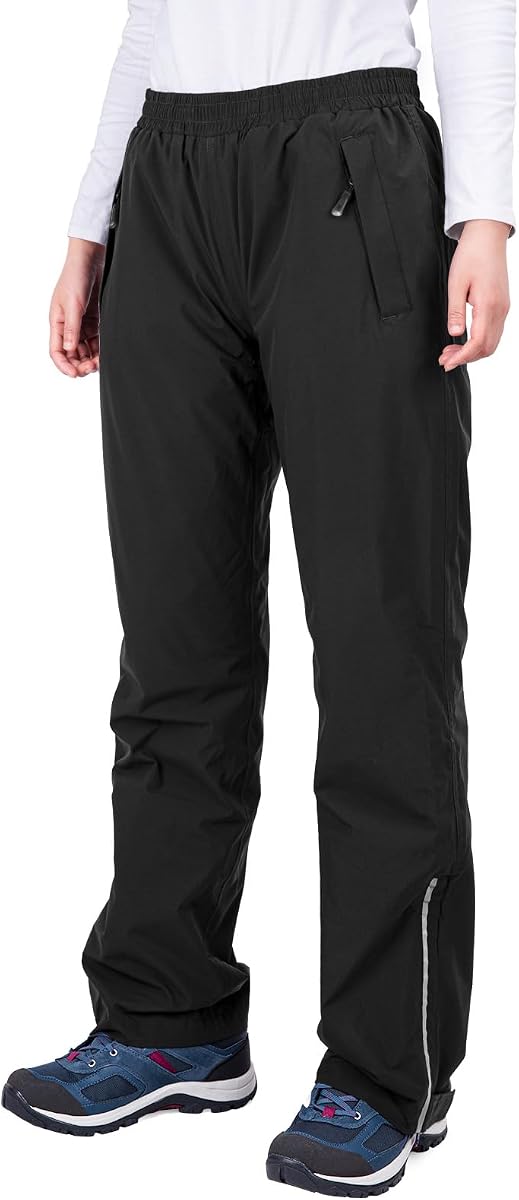 Pantalones de lluvia para mujer, pantalones impermeables ligeros para la lluvia