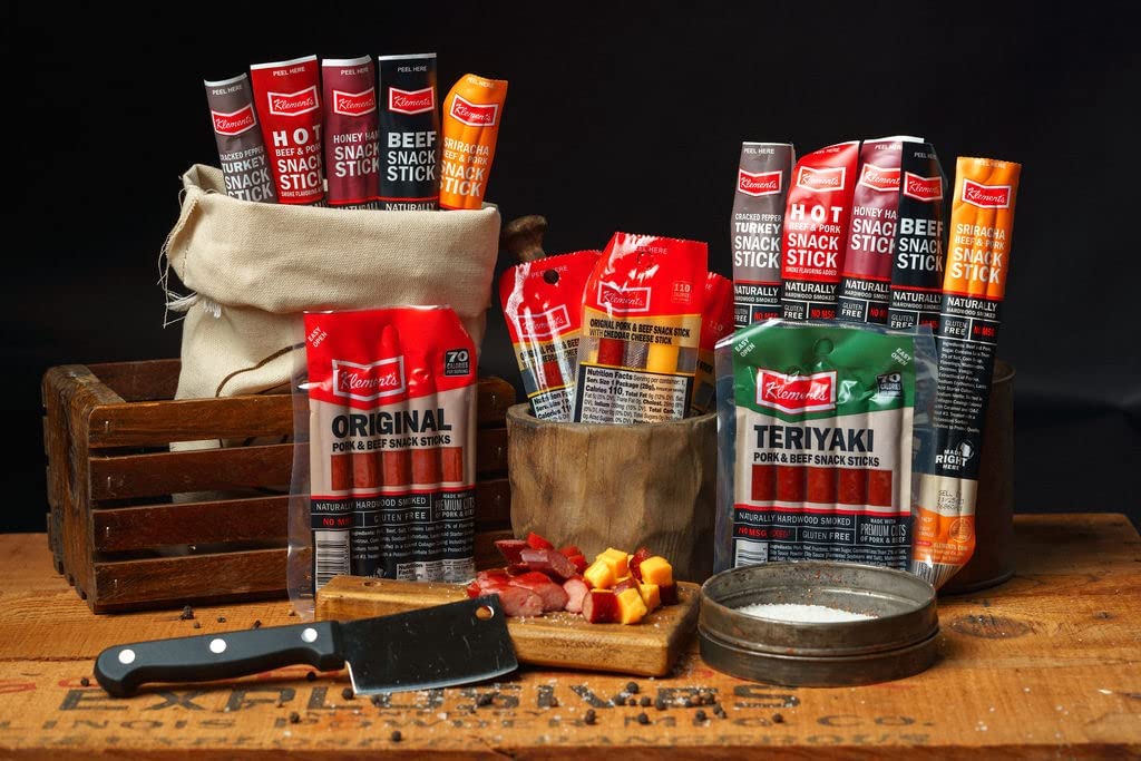 Jerky.com XXL Beef Jerky & Meat Sticks Variety Pack | 52 Piece Gift Basket with Beef Sticks, Pork, Turkey, Ham & Cheese | Over 2 lbs of High Protein Meat Snacks Jerky Gifts | Easter Gifts for Adults