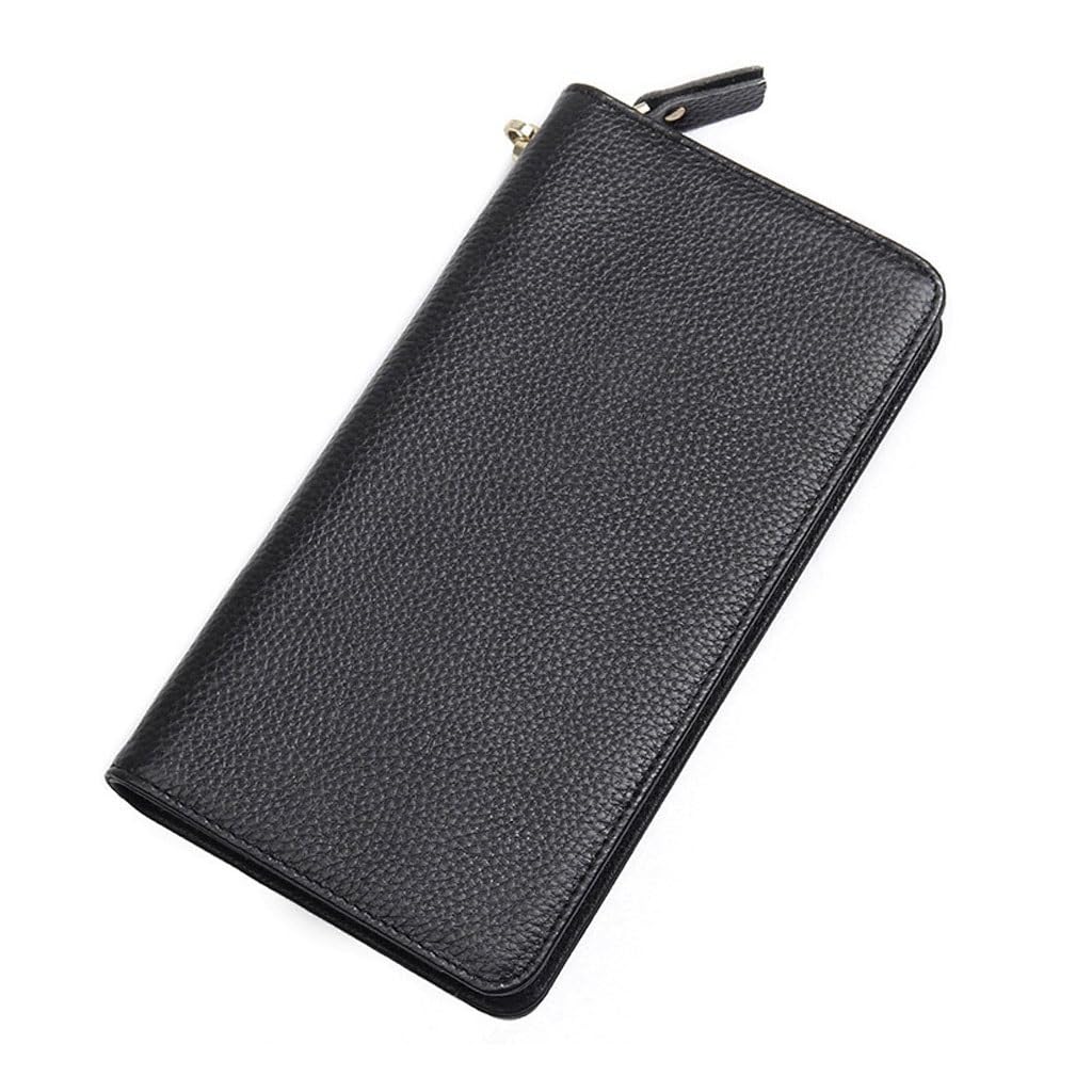 Borsa da Uomo in Vera Pelle, Borsa Portadocumenti di Grande capacità, Borsa A Tracolla, Borsa per Cellulare, Borsa da Lavoro con Cerniera, D, 21,5 * 11,5 * 2,5 Cm