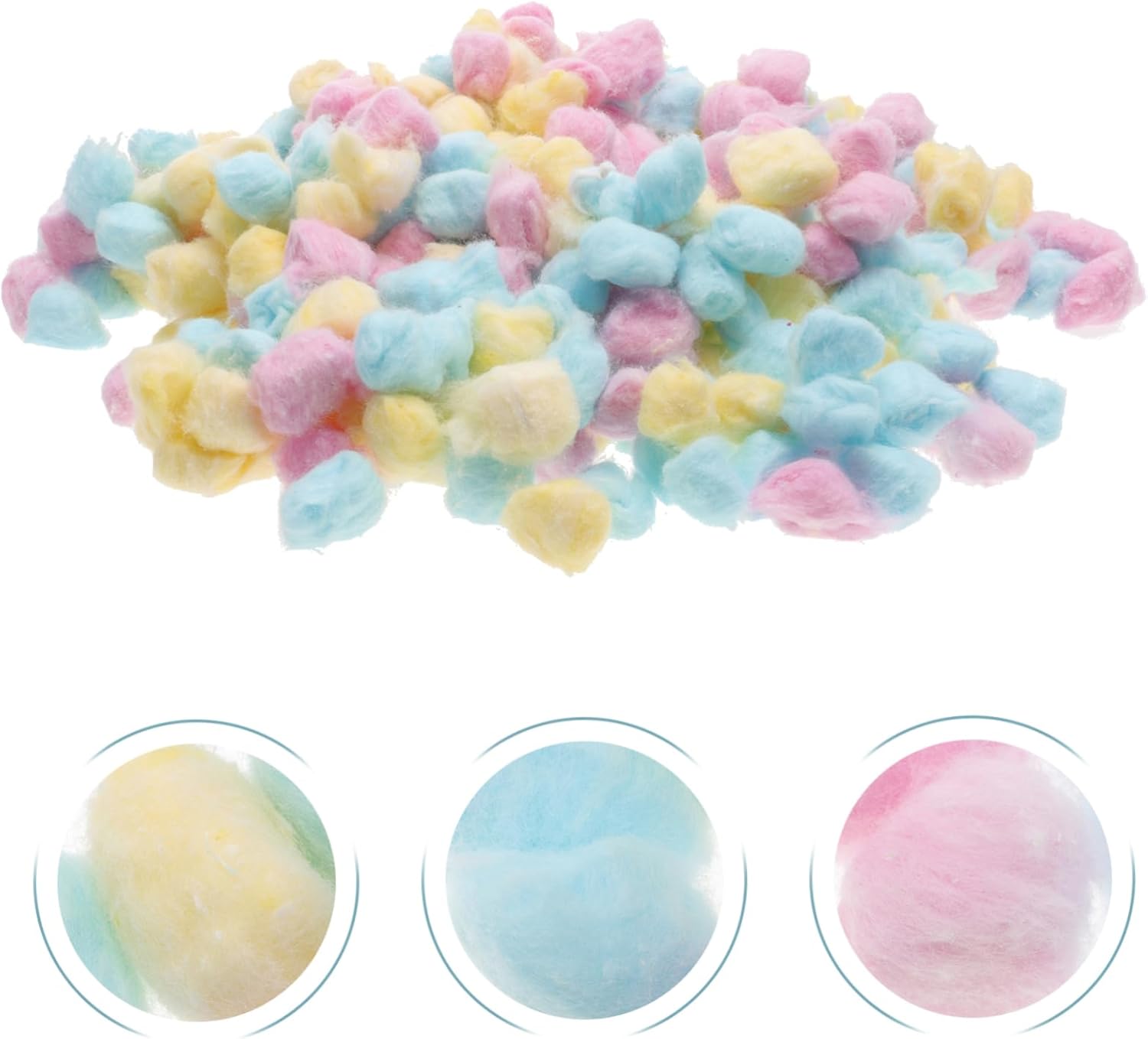 OUNONA 1Pack Colored Cotton Balls for Makeup Removal Pack of Soft Absorbent Cotton Balls for Home and Beauty Salon Use Gentle Skin