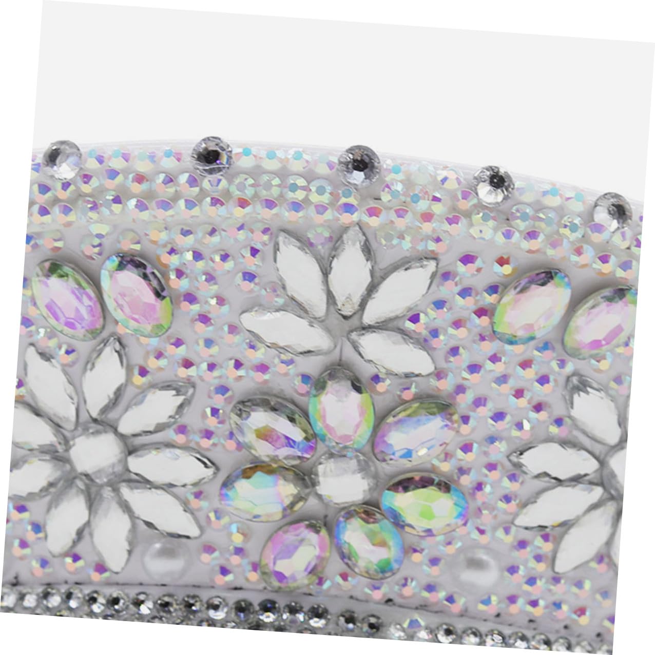 Artibetter Sombrero Accesorio Adecuado Gemas de Imitación de Blanco Ajustable y Cómodo para Novia para Despedidas de Soltera y Fiestas de Boda