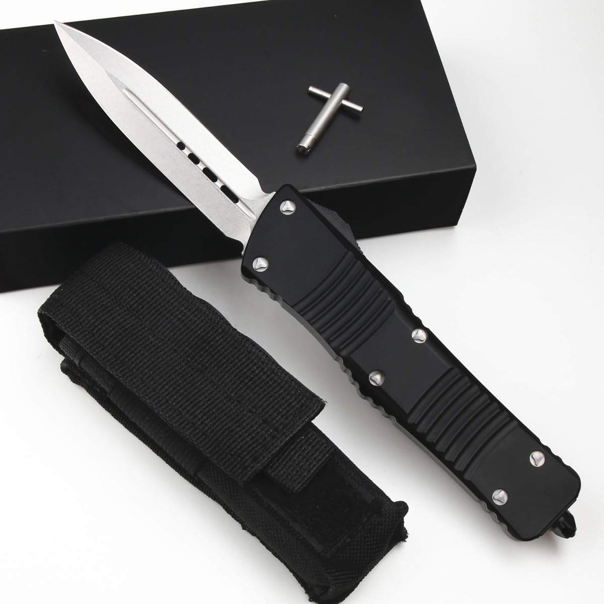 Outdoor pocket knife hunting folding knife M390 steel 6063 aluminum alloy handle, a gift for men