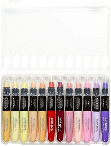 Miniatura 10 de KINGART Juego de barras de gel pastel, pigmentos de artista, 24 colores únicos, solubles en agua, cremosos e inodoros, uso en papel, madera, lienzo