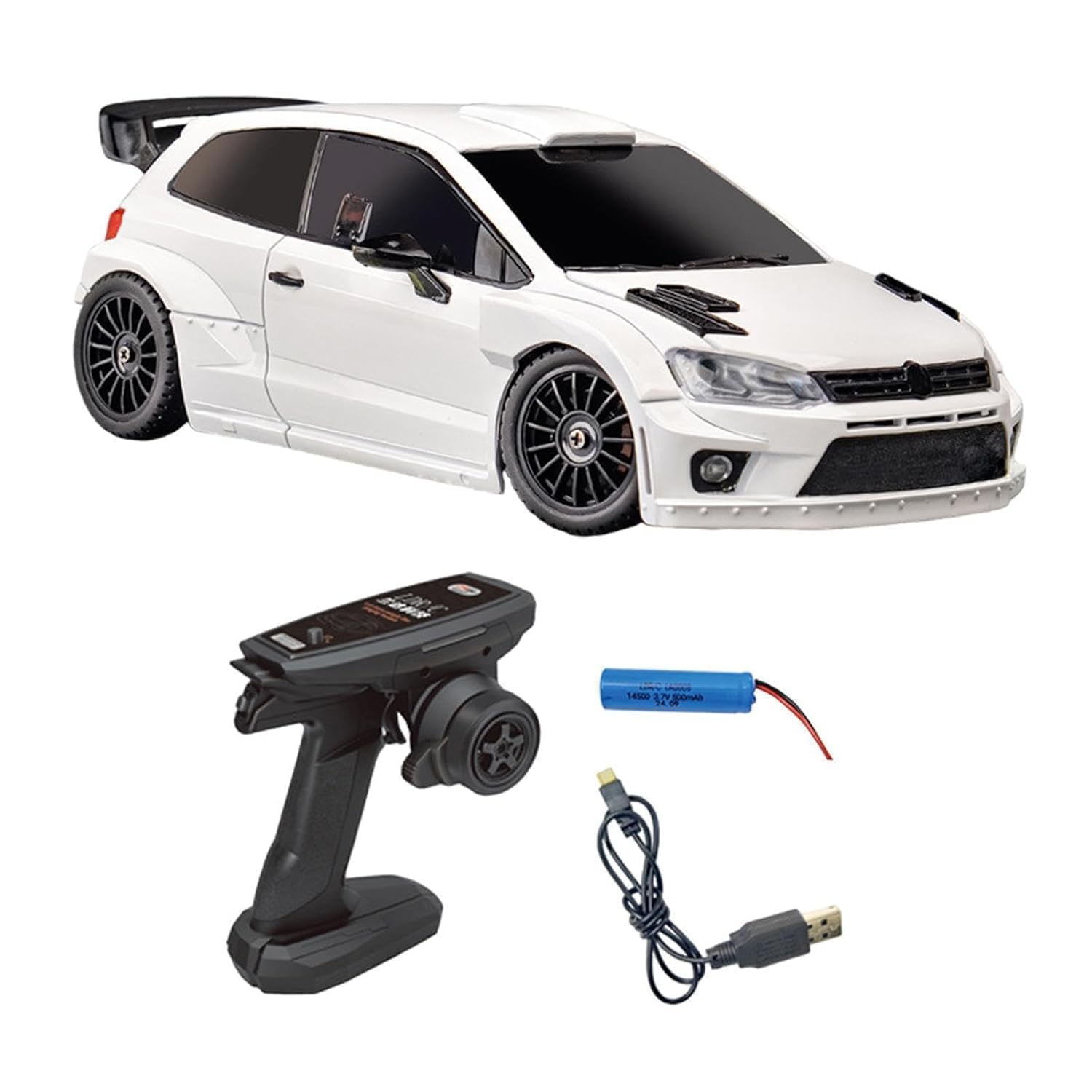 Bhavenu 1:28 Scale 4x4 4WD Plastic RC Off-Road Vehicles Drift Car RTR Remote Control Car High Speed Race Hobby Model for Collection Gift (White)-image-30