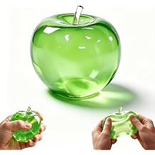 Apple Squishy, Green Apple Squishies, Cute Fruit Sensory Fidget Stress Ball for Anxiety, Classroom Rewards, Party Favors