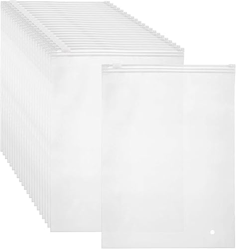 Miniatura 7 de ENPOINT Bolsas pequeñas de embalaje de plástico, 25 bolsas de almacenamiento con cremallera esmerilada de 9 x 12 pulgadas, bolsas de polietileno