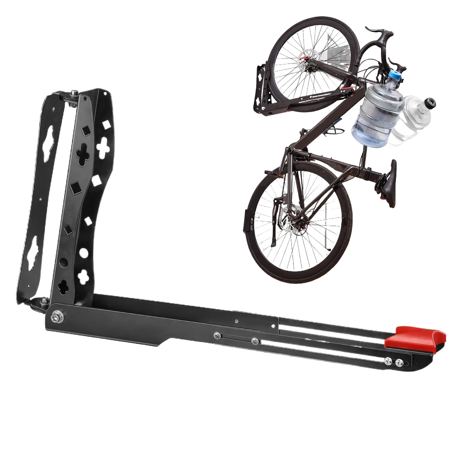 Fahrradwandhalterung Garagen Fahrradständer Wandmontage | Verstellbarer Haltebügel Mit Stabiler Vertikaler Aufbewahrung Platzsparend Für Zuhause Und Draußen