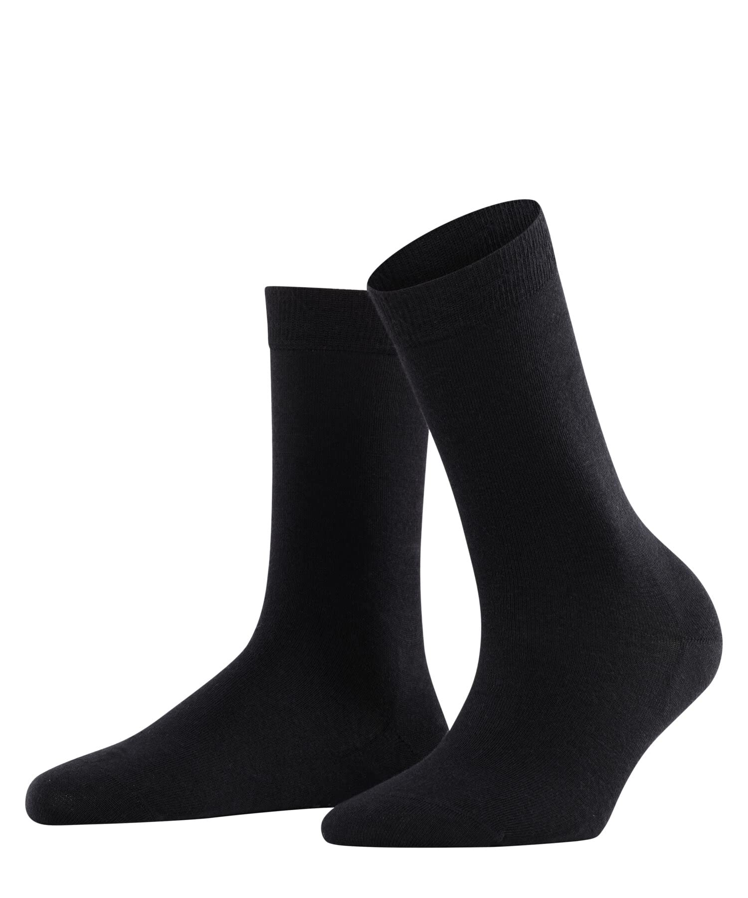 Falke Women's Black 3009 Softmerino W So Wool Cotton Plain 1 Pair Socks, Black (Black 3009), 5.5-6.5