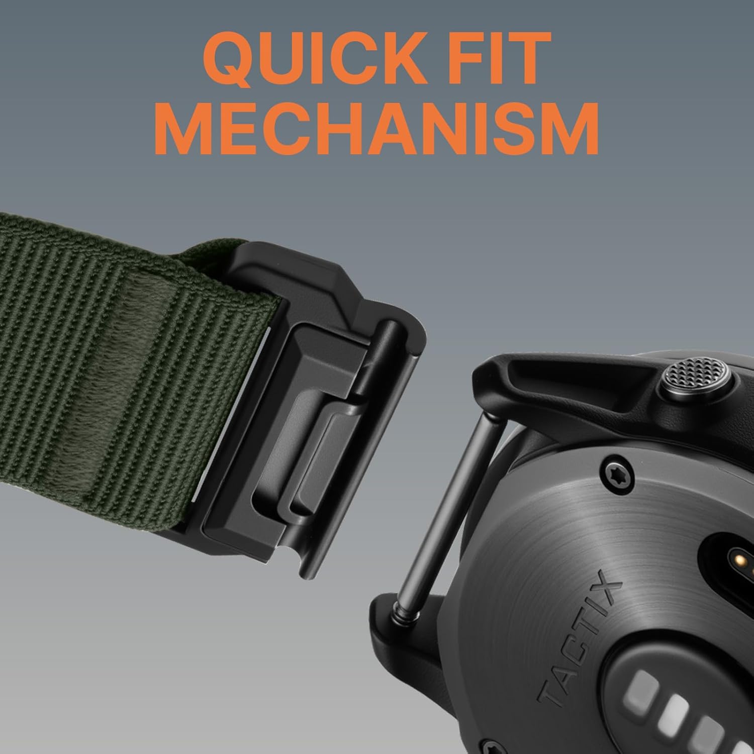 Bandletic Compatible with Garmin Fenix 8 51mm 7X 6X 5X Watch Band - 26mm Quick Fit Rugged Nylon Strap for Fenix 7X 6X Pro/5X Plus/3/3 HR/Instinct 2X Solar 3 50mm /Enduro/Quatix/Tactix/Epix Pro 2