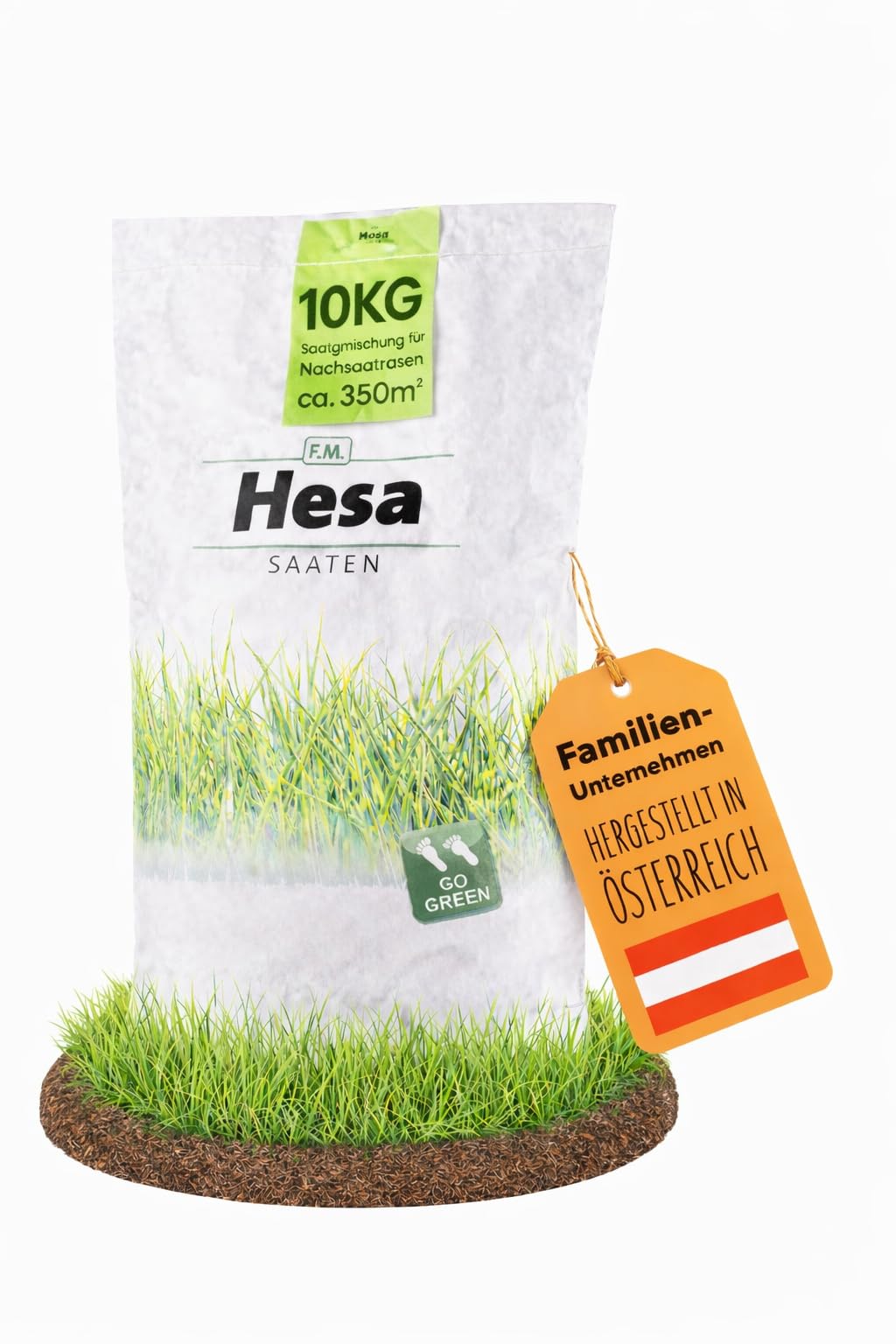 Hesa RSM 3.2 - Semences de gazon à germination rapide de qualité professionnelle - 10 kg pour 350 m²