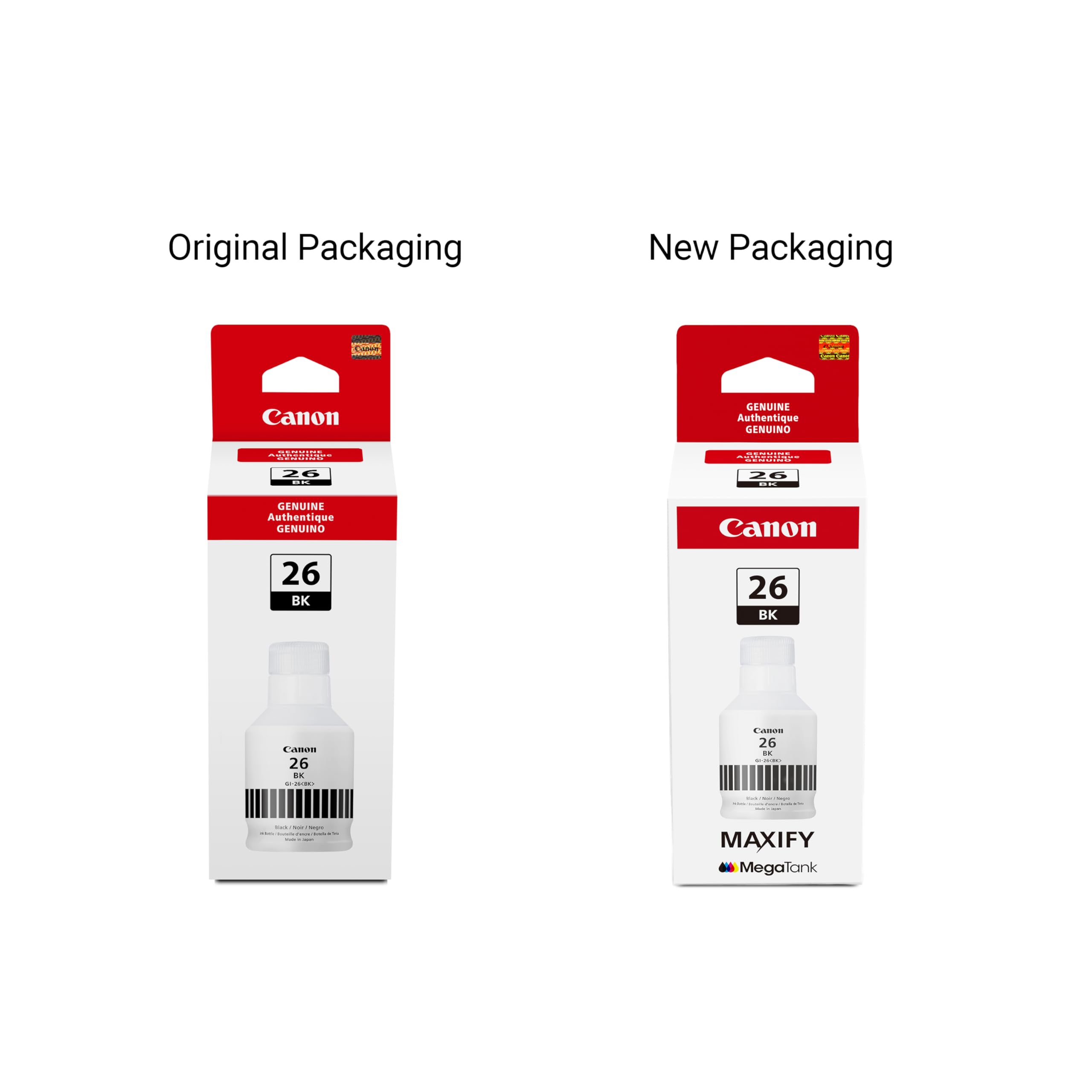 Canon GI-26 Pigment Black Ink Bottle for Select Canon MAXIFY