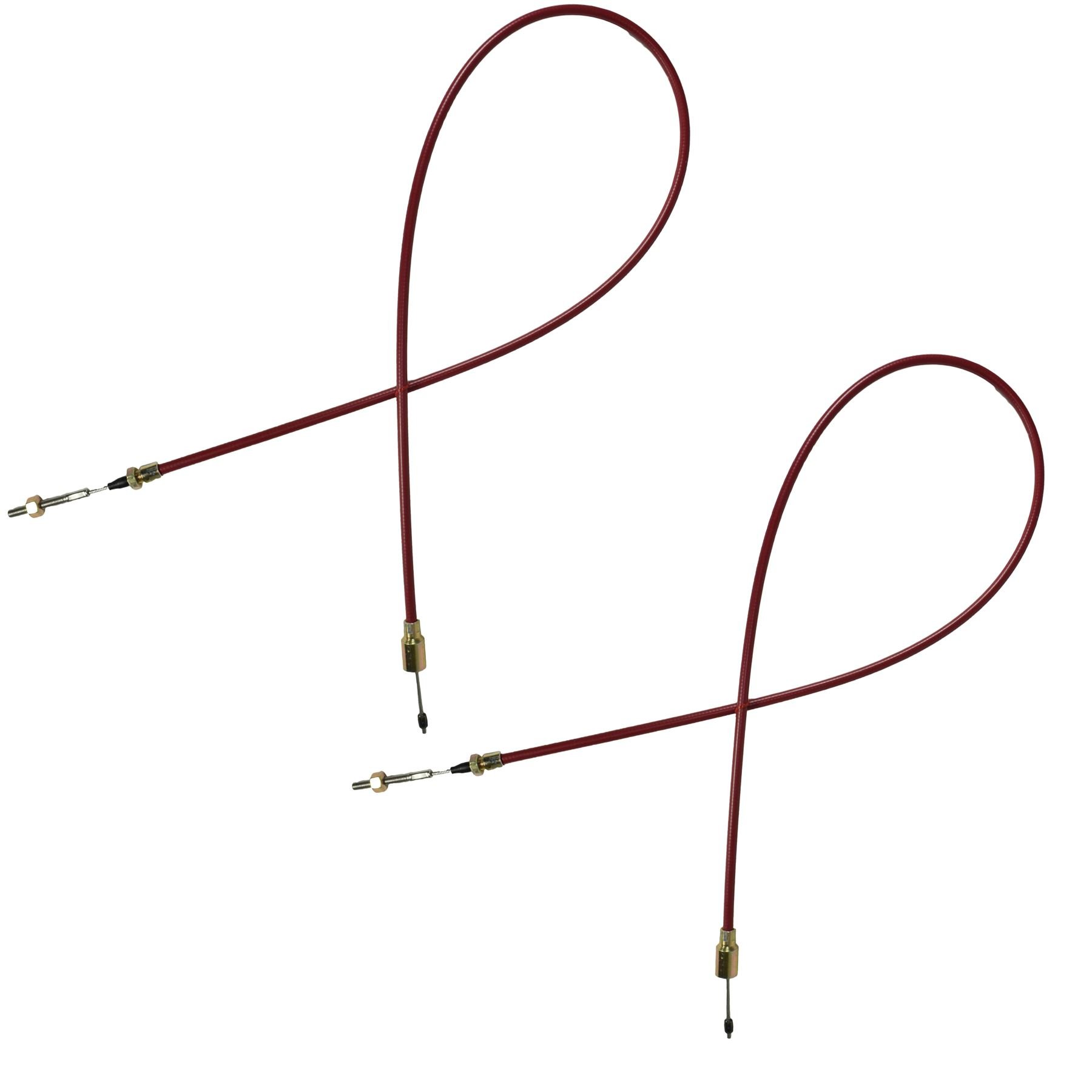 AB Tools 2 x kabel hamulcowy do przyczepy ze stali nierdzewnej do systemów osi węzłowych osłona zewnętrzna 14-30 mm