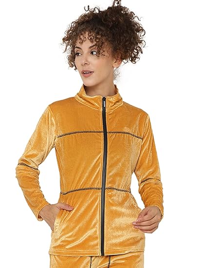 Chkokko Women Winter Wear Velvet Hooded Jacket