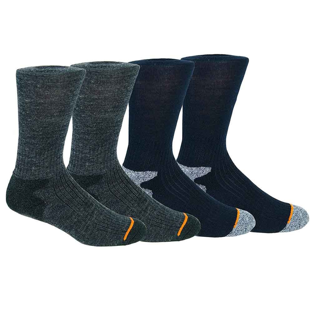 Weatherproof Premium-Wollmischung Socken 4 Paar (schwarz), 6-12