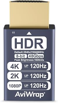 HDMI Dummy Plug,4K/120Hz HDR Virtual Monitor EDID Emulator,Headless Display Adapter,Supports 4K/1440p/1080p 120Hz for Windows/Mac/Linux Plug & Play