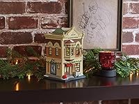 Vista 2 de Department 56 Christmas in The City Nelson Bros. Edificio deportivo iluminado, 8 pulgadas, multicolor