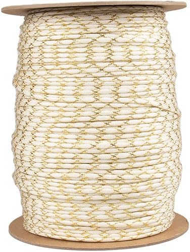 Miniatura 3 de Paracord Planet Cuerda de paracaídas metálica 550 con trazadores brillantes, longitudes de 10, 25, 50 y 100 pies, disponible en rojo, dorado, verde,